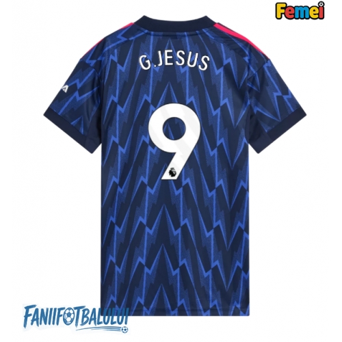 Arsenal Gabriel Jesus #9 Tricou Fotbal Replică 2025-26 Femei Deplasare Arsenal Gabriel Jesus #9 Tricou Fotbal Replică 2025-26 Femei Deplasare